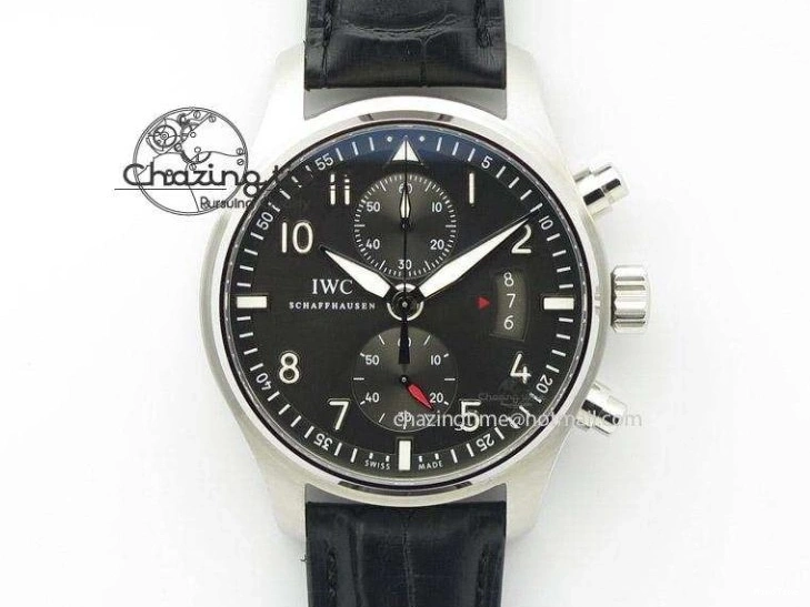 MIROTIME 1220 HighQuality Pilot Chrono 377714 “Le Petit Prince” ZF Best Edition Blue Dial On Brown Leather Strap A 7309